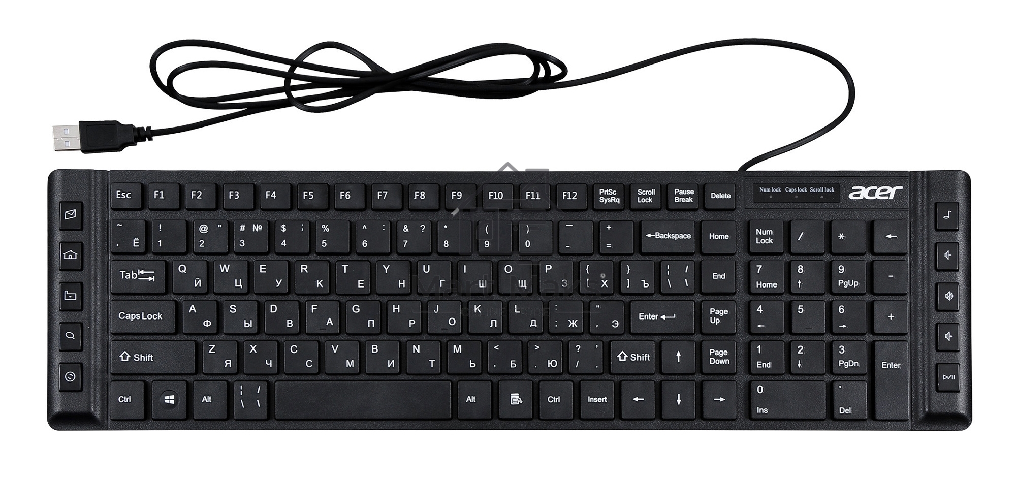 Клавиатура Acer OKW010 ZL.KBDEE.002 проводная, USB, черный