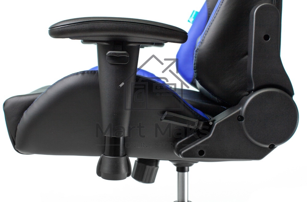 Кресло игровое Бюрократ VIKING 5 AERO BLUE черный/синий искусственная кожа