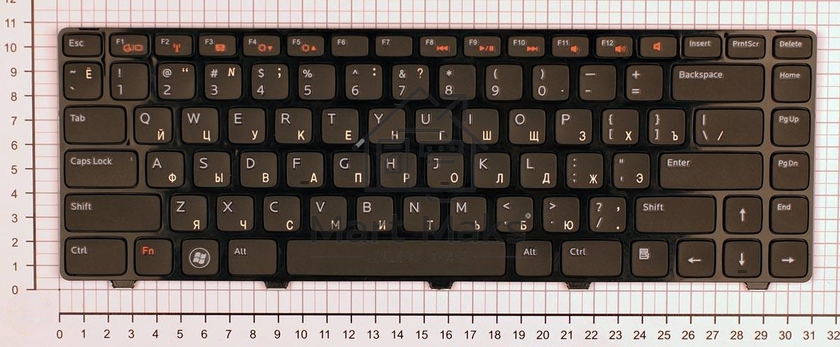 Клавиатура для ноутбука Dell XPS 15 L502X M5040 N5050 N5040 N4110 черная