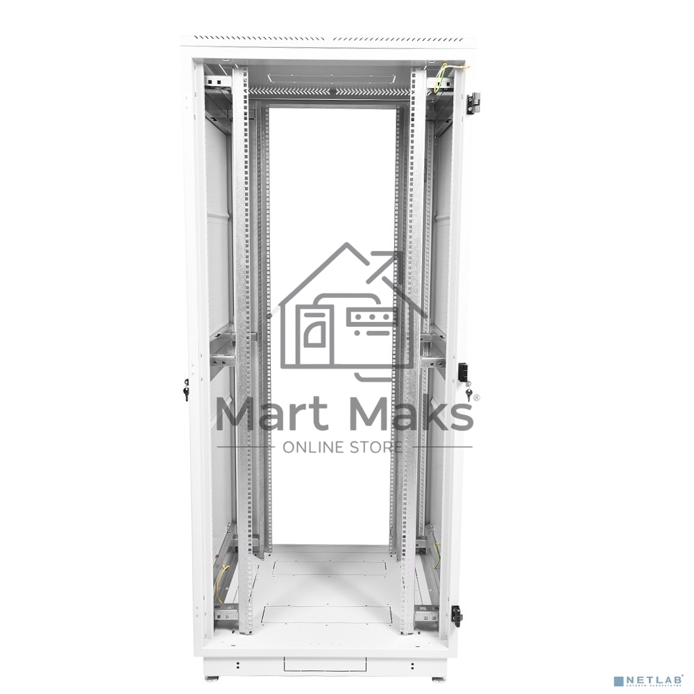 Шкаф коммутационный ЦМО ШТК-М-42.8.8-4ААА 42U 800x820мм пер.дв.перфор. задн.дв.стал.лист 2 бок.пан. 500кг белый