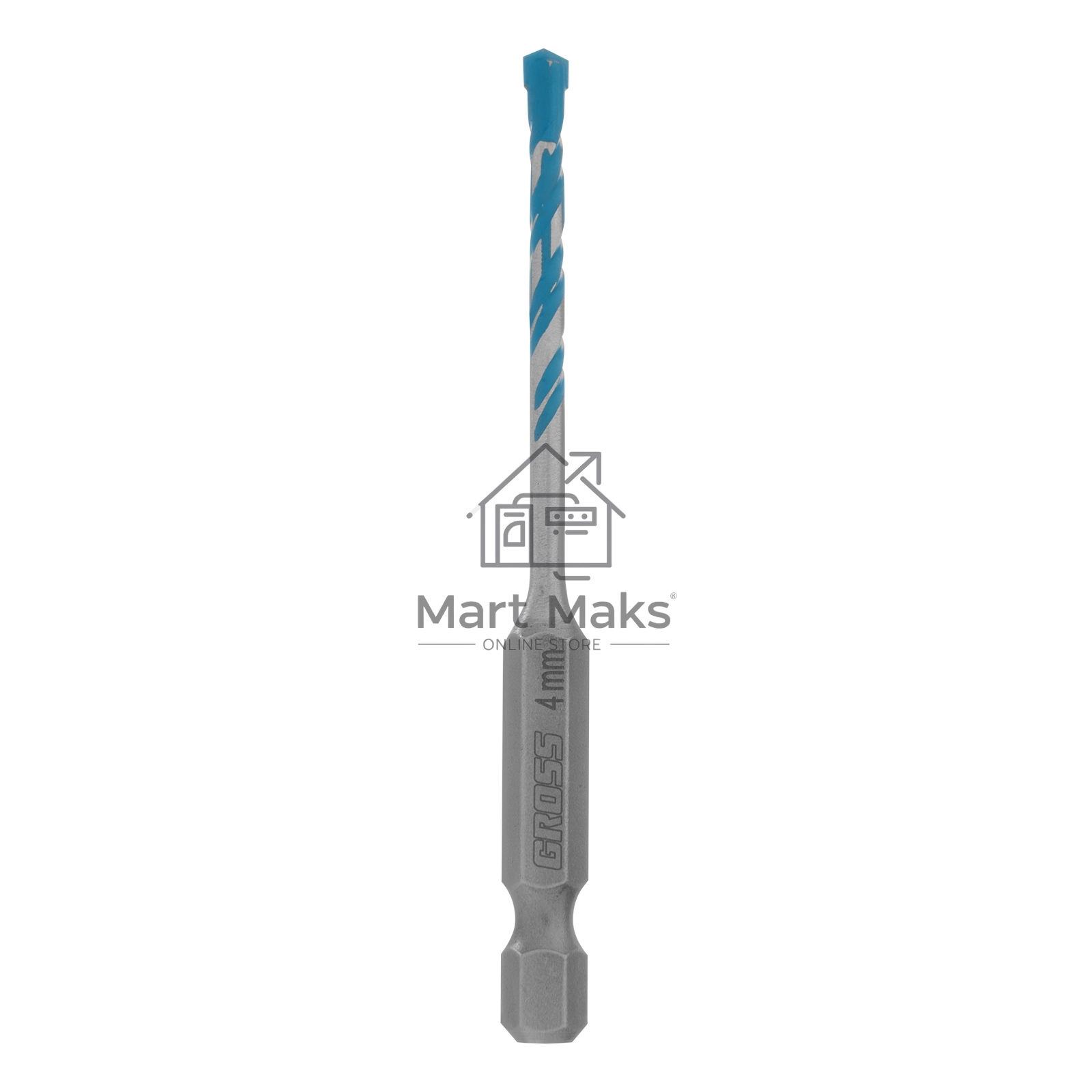 Сверло универсальное, Multipurpose PRO, 6-гр. хвостовик, 4мм Gross