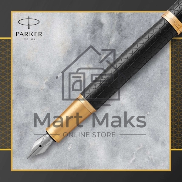 Ручка перьевая Parker IM Premium F323 (CW1931646) Black GT F сталь нержавеющая, подарочная коробка