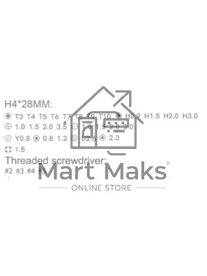 Отвертка с набором бит Jakemy JM-8159