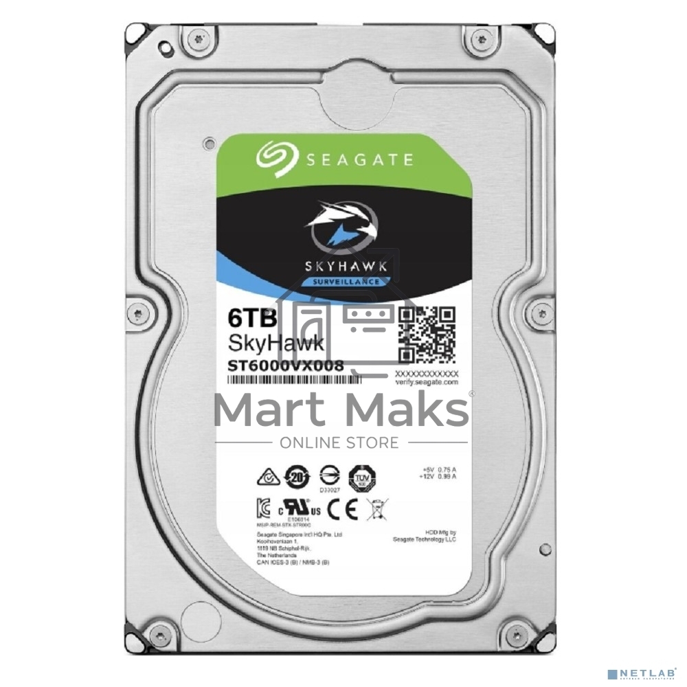 Жесткий диск Seagate ST6000VX008 SATA 6TB 5400RPM 6GB/S 256MB