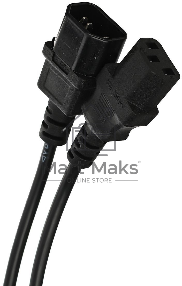 Кабель монитор - компьютер 220V (UPS -> устройство) VCOM <VDE> 3G*0.75mm (CE001-CU) 3м