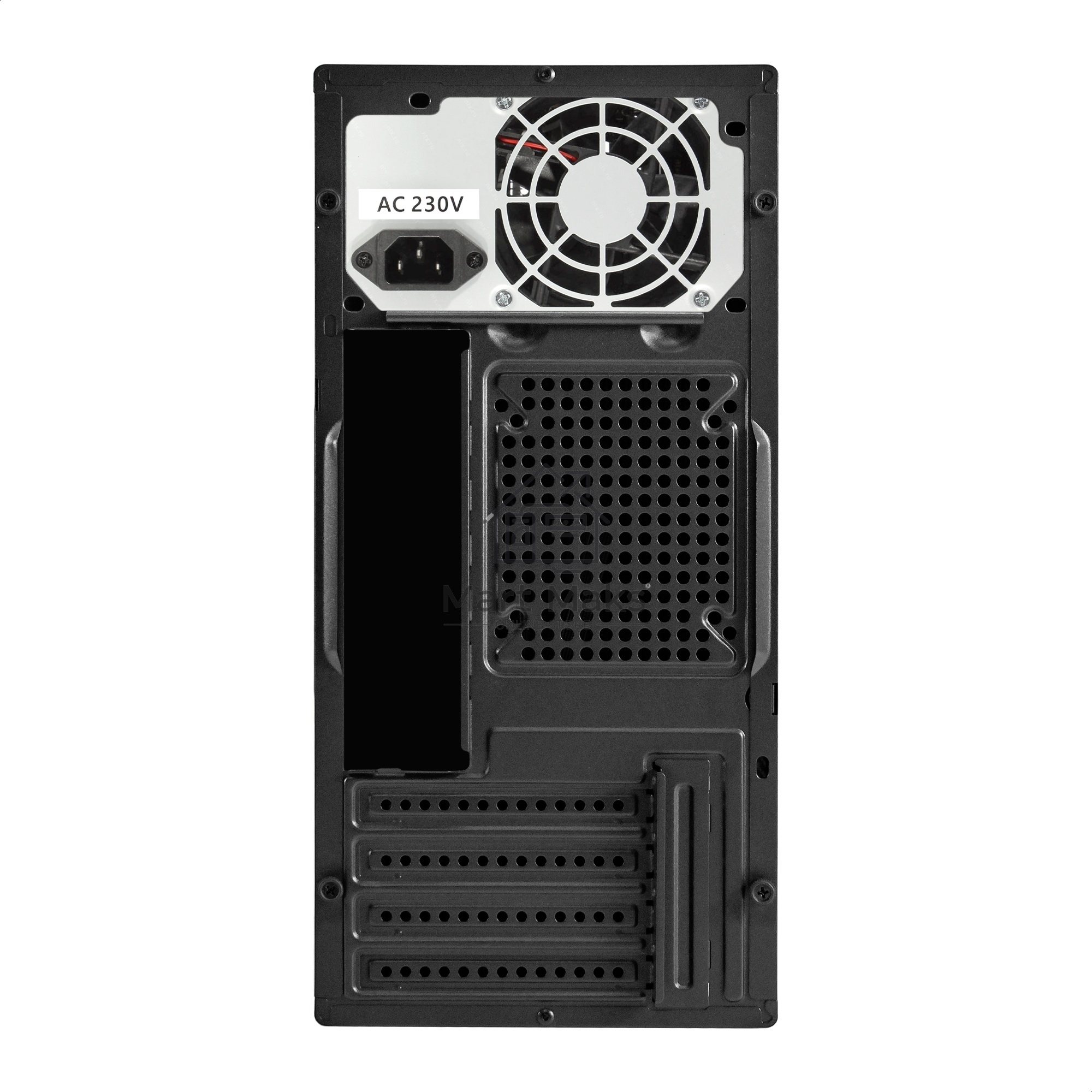 Корпус Minitower ExeGate BAA-303M-AA500 (mATX, БП AA500 с вент. 8см, 2*USB, HD Audio, черный)