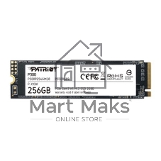 Накопитель SSD Patriot P300, 256Gb, PCIe 3.0 x4, M.2 2280, NVMe, R/W 1700/1100