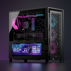 Корпус Corsair Frame 4000D LCD RS ARGB Black, Midi-Tower, чёрный, 4 x 120 мм