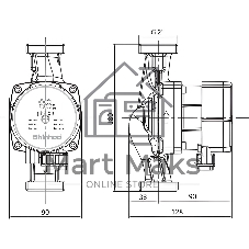 Насос циркуляционный Shinhoo MASTER S 32-6 180
