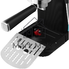 Кофеварка рожковая Kitfort КТ-7461 бирюзовый/черный, исп. кофе - молотый, 1.2 л, 1350 Вт, 20 бар