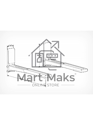 Кронштейн для СВЧ Holder MWS-2003 черный макс.40кг настенный фиксированный