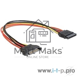 Удлинитель кабеля питания SATA Cablexpert CC-SATAMF-01, 15pin(M)/15pin(F), 30см
