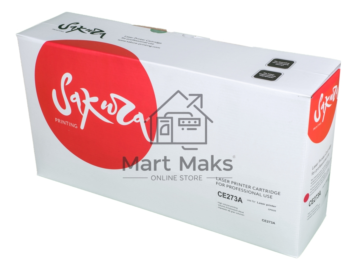 Картридж лазерный Sakura CE273A для HP LaserJet Enterprise M750xh, M750n, M750dn, CP5525xh, CP5525n, CP5525dn, пурпурный, 15 000 к.