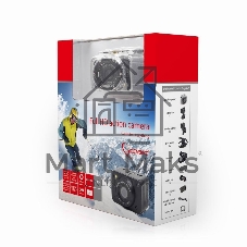 Цифровые камеры Gembird Экшн-камера Gembird ACAM-001, 5MP, 1920 x 1080 FHD (30 fps), ночная съемка, лазерный целеуказатель ЖК дисплей 1.5', TF/Micro SDHC, USB 2.0, HDMI, подводный бокс + крепления.