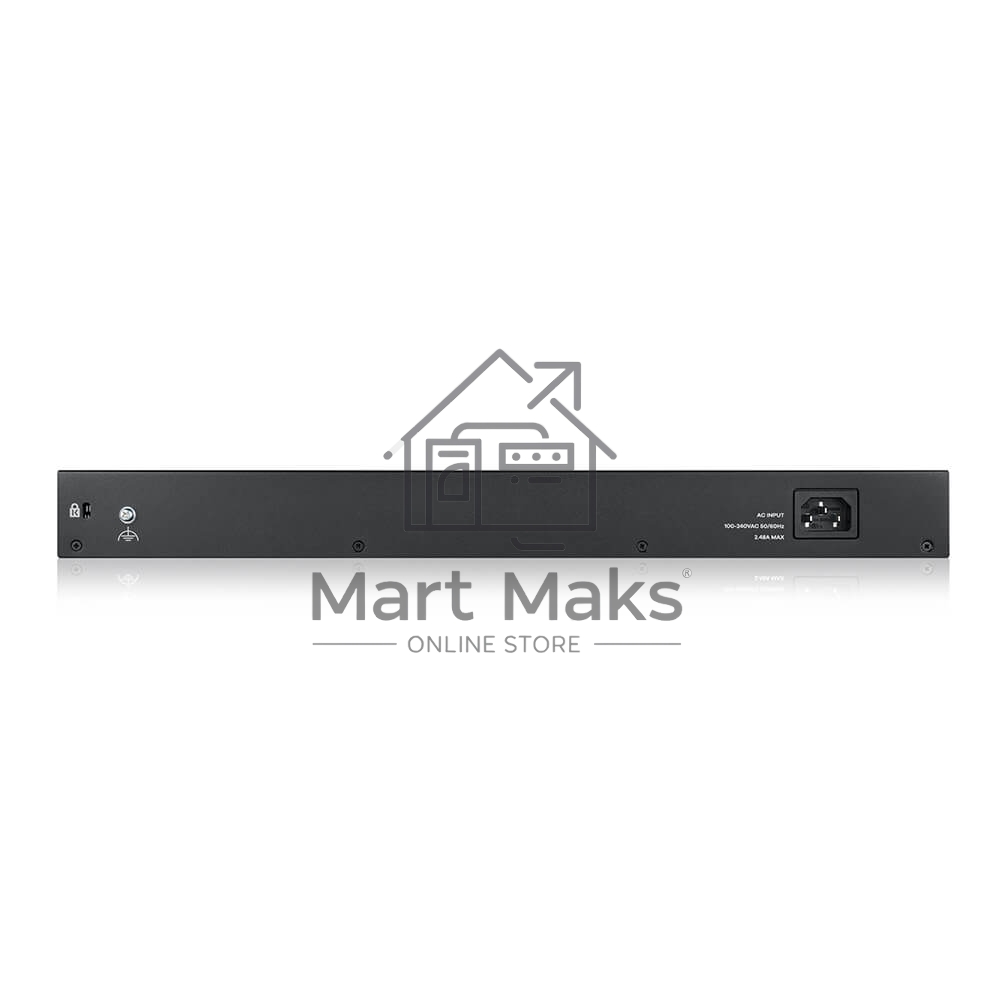 Kоммутатор Zyxel GS1900-48HPv2 Smart L2 PoE + switch, rack 19 