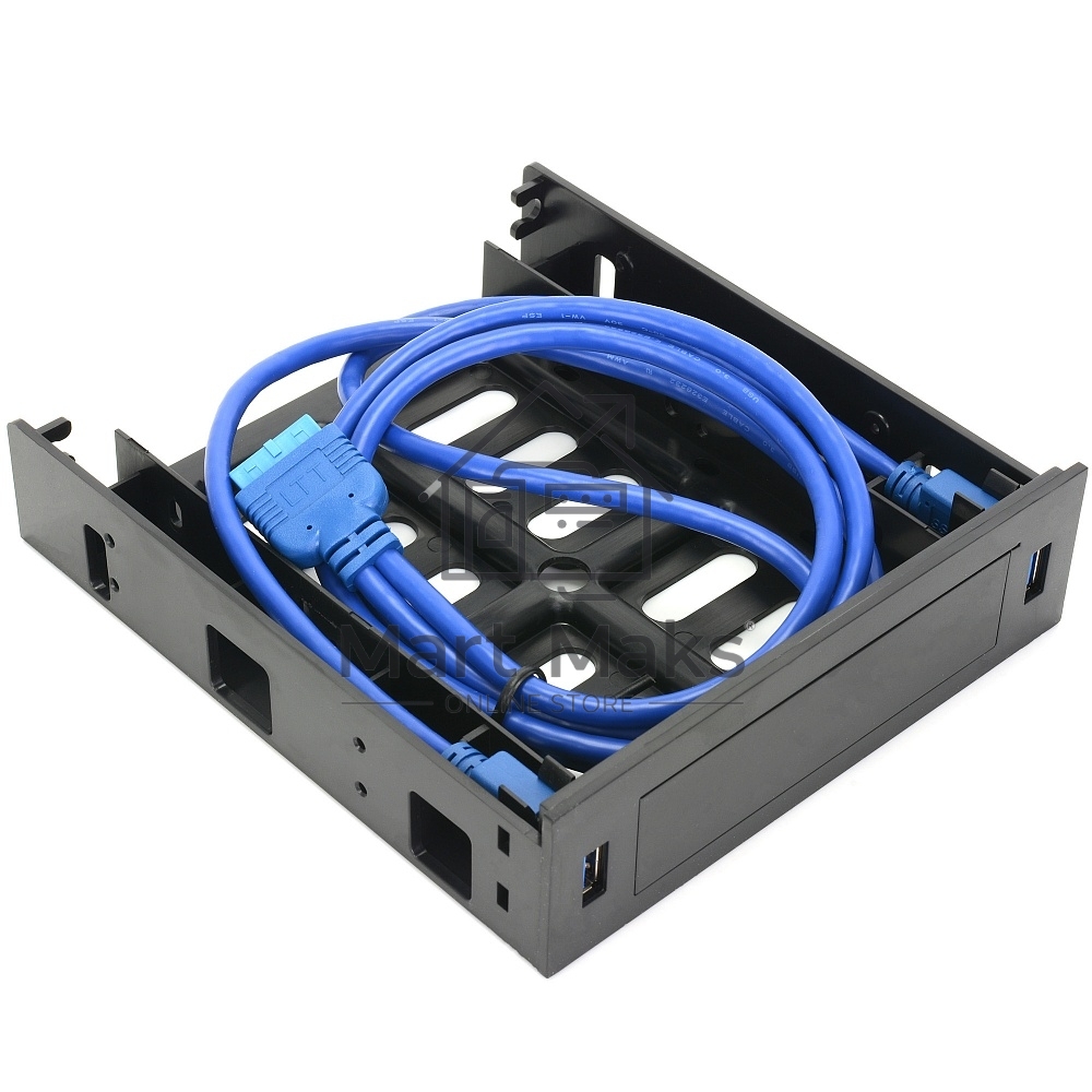 Панель с двумя портами USB 3.0 в слот 5.25 компьютерного корпуса и слот 1*3.5/2*2.5 CMU3-B5