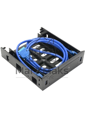 Панель с двумя портами USB 3.0 в слот 5.25 компьютерного корпуса и слот 1*3.5/2*2.5 CMU3-B5