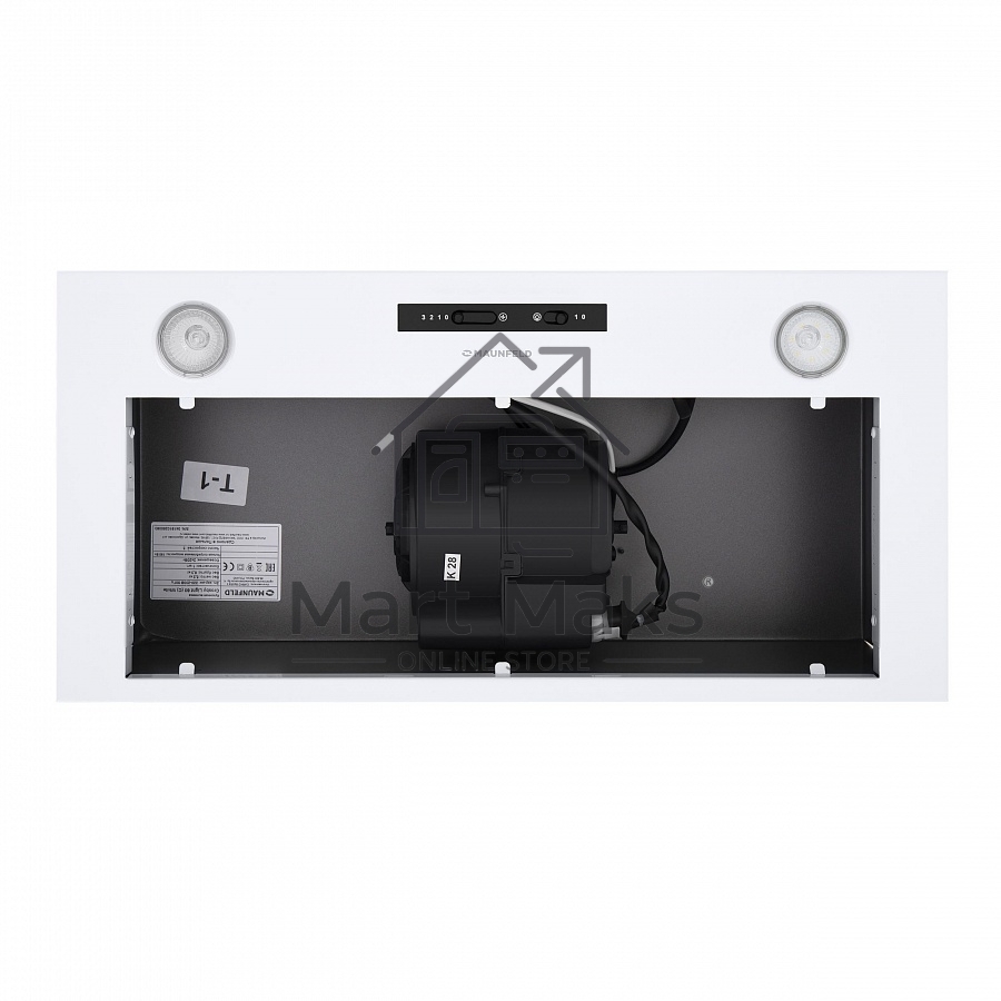 Вытяжка встраиваемая Maunfeld Crosby Light (C) 60 белый, 60 см, 850 куб. м/ч, 48 дБ