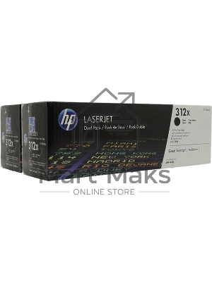 Картридж лазерный двойная упаковка Hewlett-Packard HP 312A CF380XD черный для LaserJet Pro M476dn, M476dw, M476nw 4400 стр.