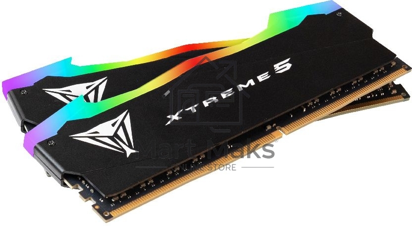 Оперативная память Patriot Viper Xtreme 5, DDR5, 48Gb (2x24Gb), 8000MHz, CL38, DIMM, с радиаторами, RGB, черный