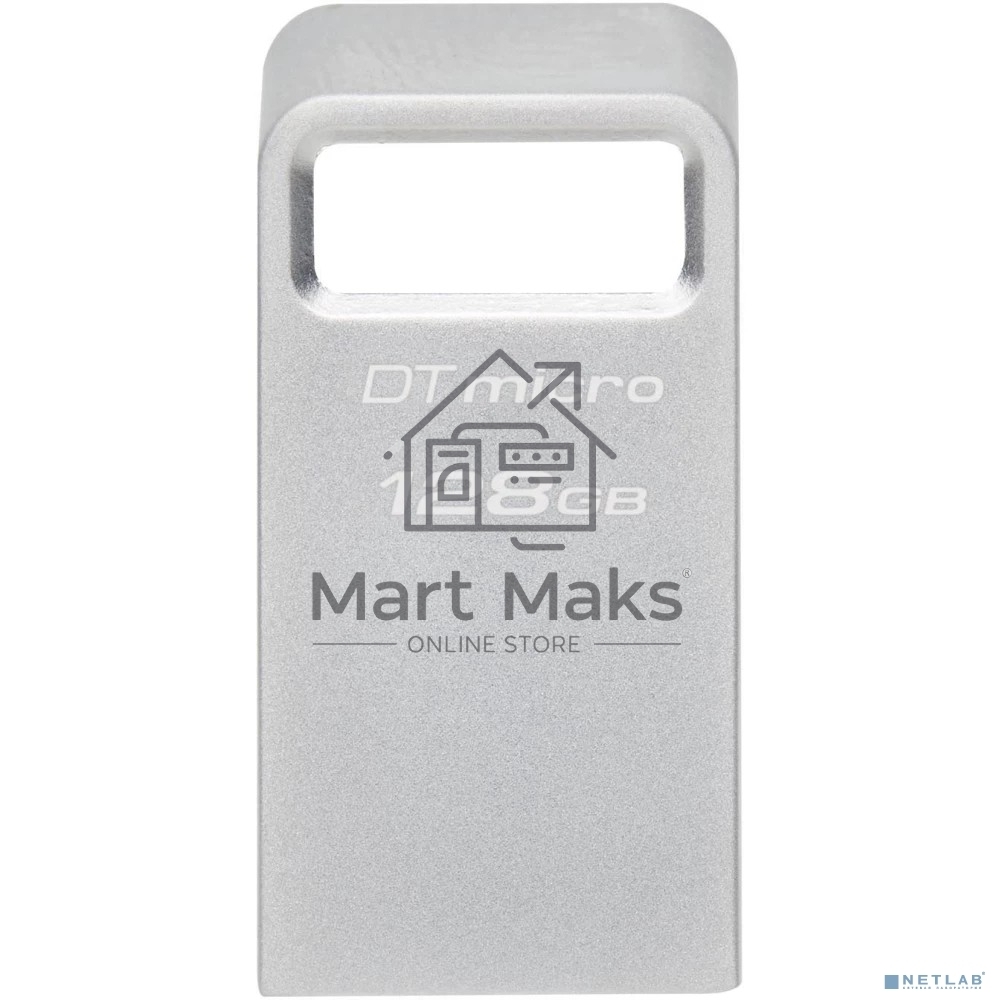 Флешка USB R/W R/W Kingston 128Gb DataTraveler Micro DTMC3G2/128GB USB3.0 серебристый