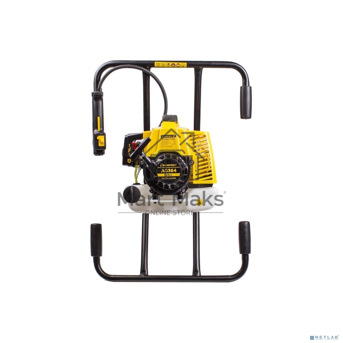 Мотобур Champion AG364, 2.2кВт, 64см3, 12.8кг