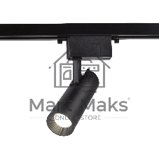 Трековый однофазный светодиодный светильник Ambrella light GL5858 BK черный LED 10W 4200K 24°