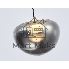 Подвесной светодиодный светильник Ambrella light LH12001 BK/GD/SM черный/золото/дымчатый 6W 3000K D180*145