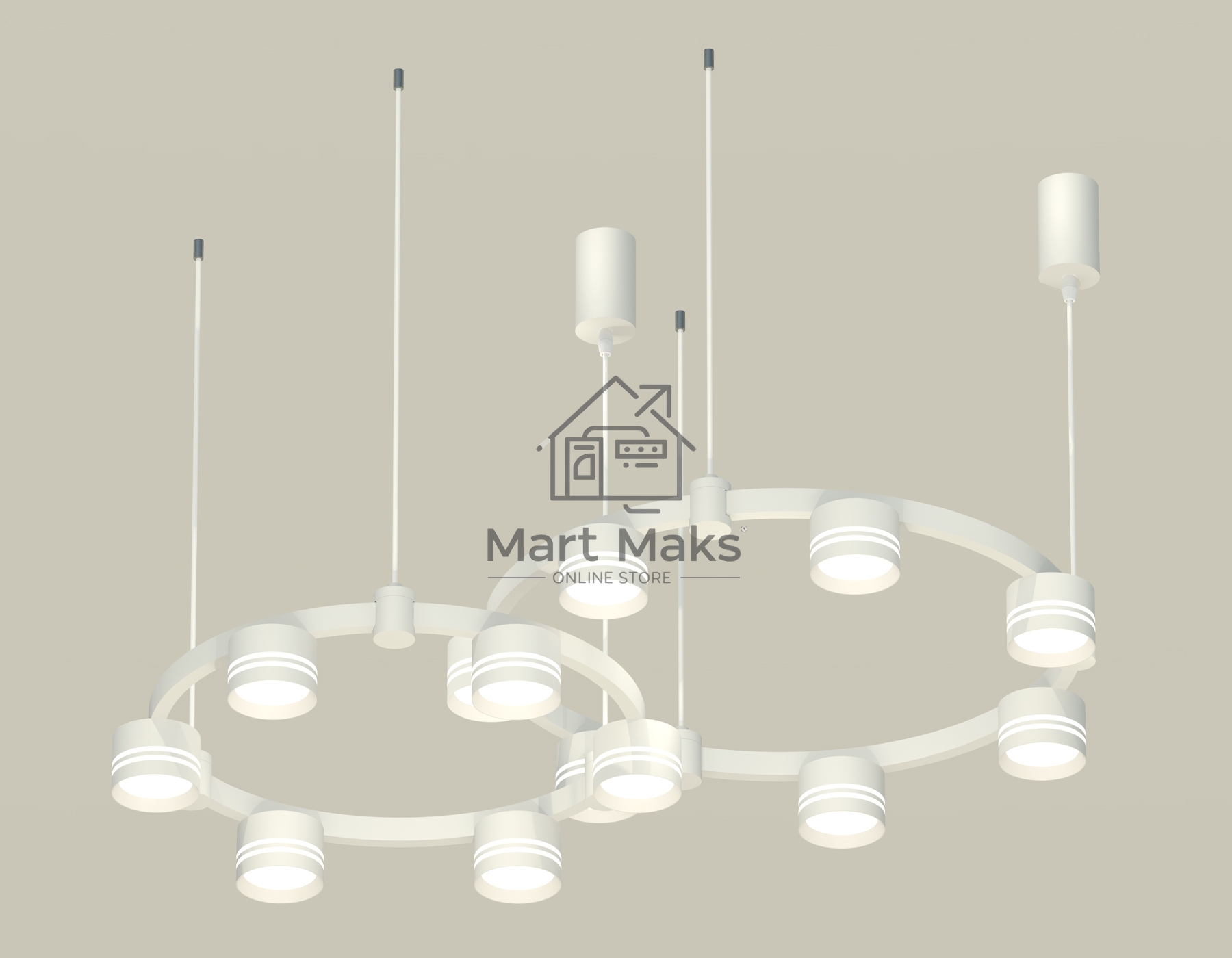 Светильник Ambrella light XR92081005/13 SWH/FR белый песок/белый матовый GX53 (A9208, C9236, C9231, N8477)