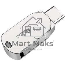 Флешка USB Netac U785C (NT03U785C-064G-32PN), 64Gb, USB 3.0/TypeC, R/W 110/45, серебристый