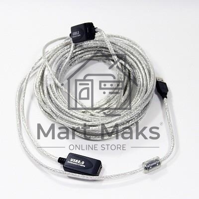 Кабель VCOM VUS7049-15M Кабель-адаптер USB2.0-repeater, удлинительный активный <Am-->Af> 15м