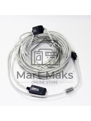 Кабель VCOM VUS7049-15M Кабель-адаптер USB2.0-repeater, удлинительный активный <Am-->Af> 15м