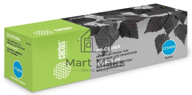 Картридж лазерный Cactus CS-CF540A черный (1400стр.) для HP LJ M254dw/ M280nw/M281fdn