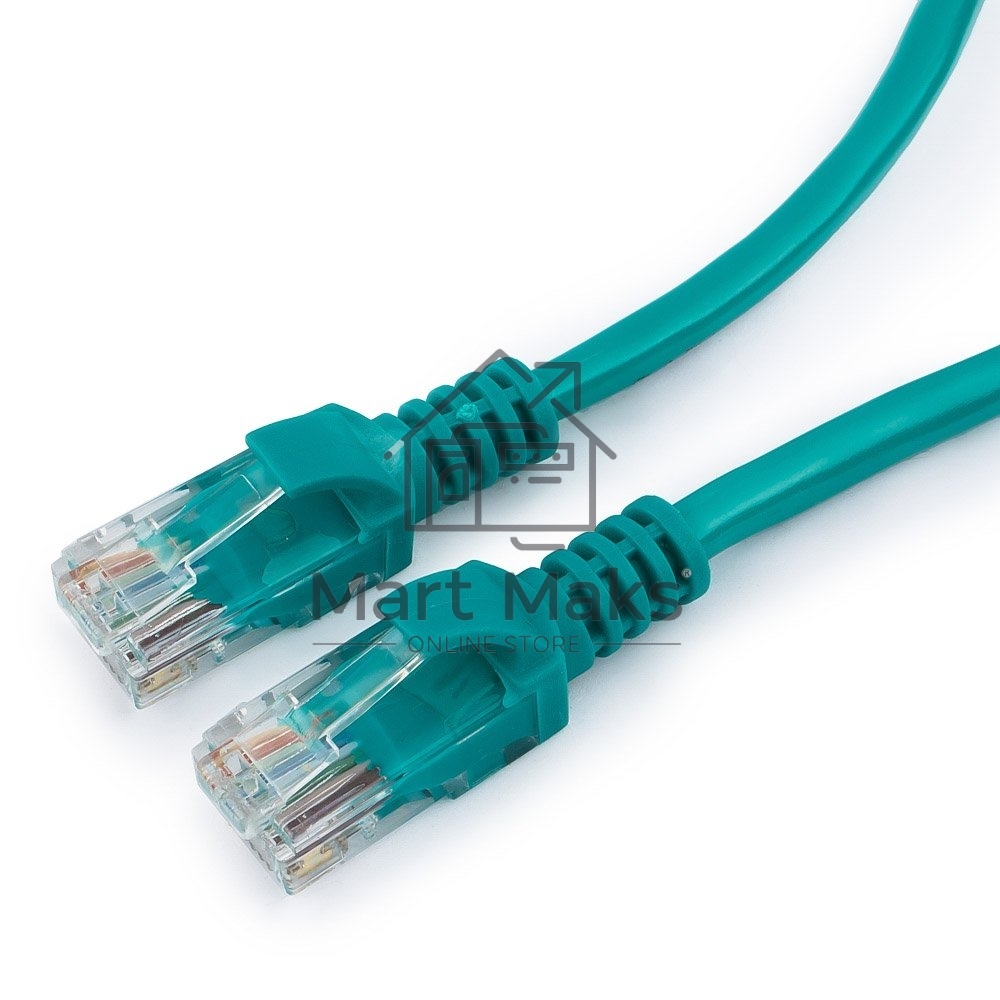 Патч-корд UTP Cablexpert кат.5e, 5м, литой, многожильный (зелёный)
