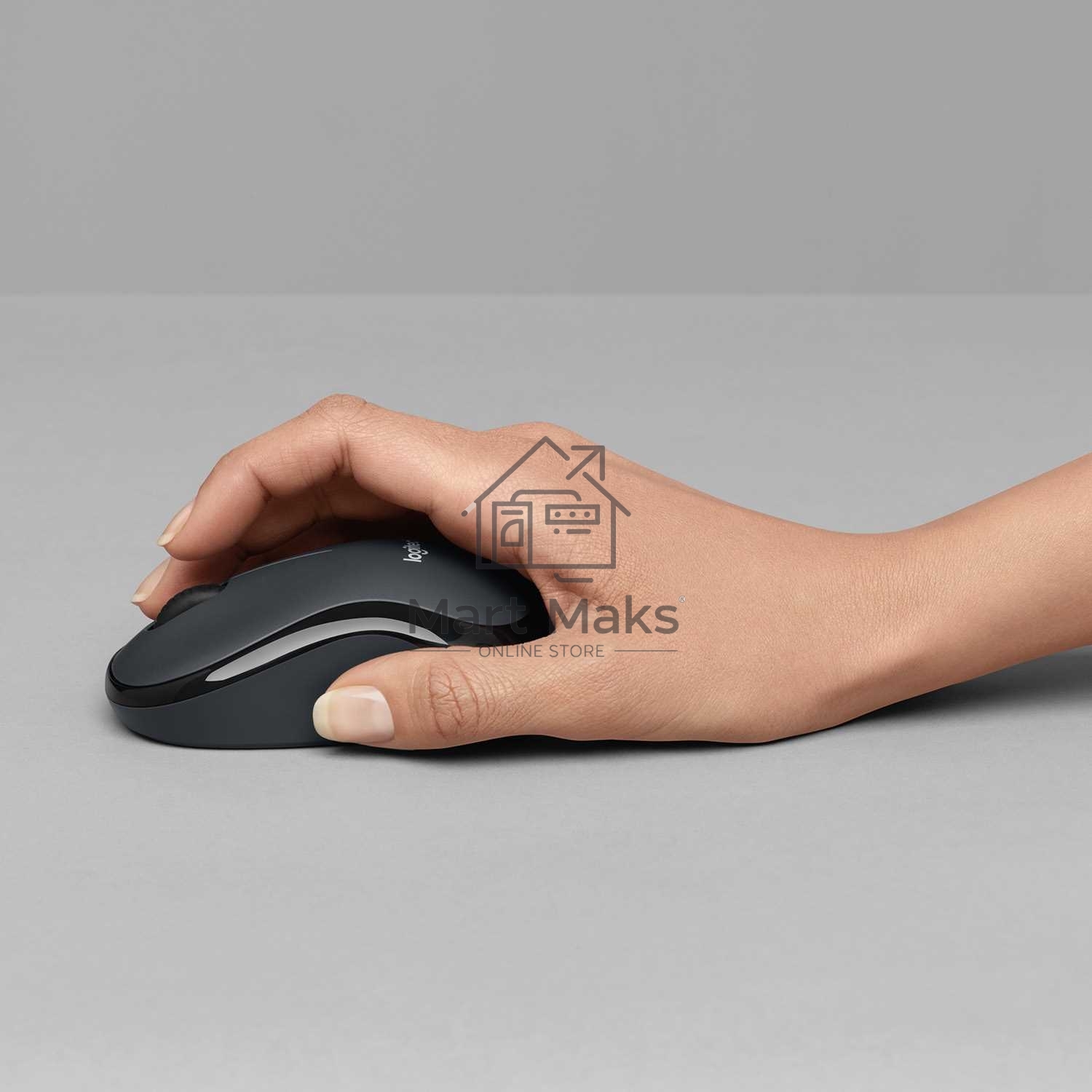 Мышь беспроводная Logitech M220 SILENT черный, 1000 dpi, радиоканал, USB, кнопки - 3
