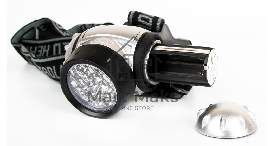 Фонарь ULTRAFLASH LED5353налобн металлик 19led 4 реж 3xr03 пласт коробка