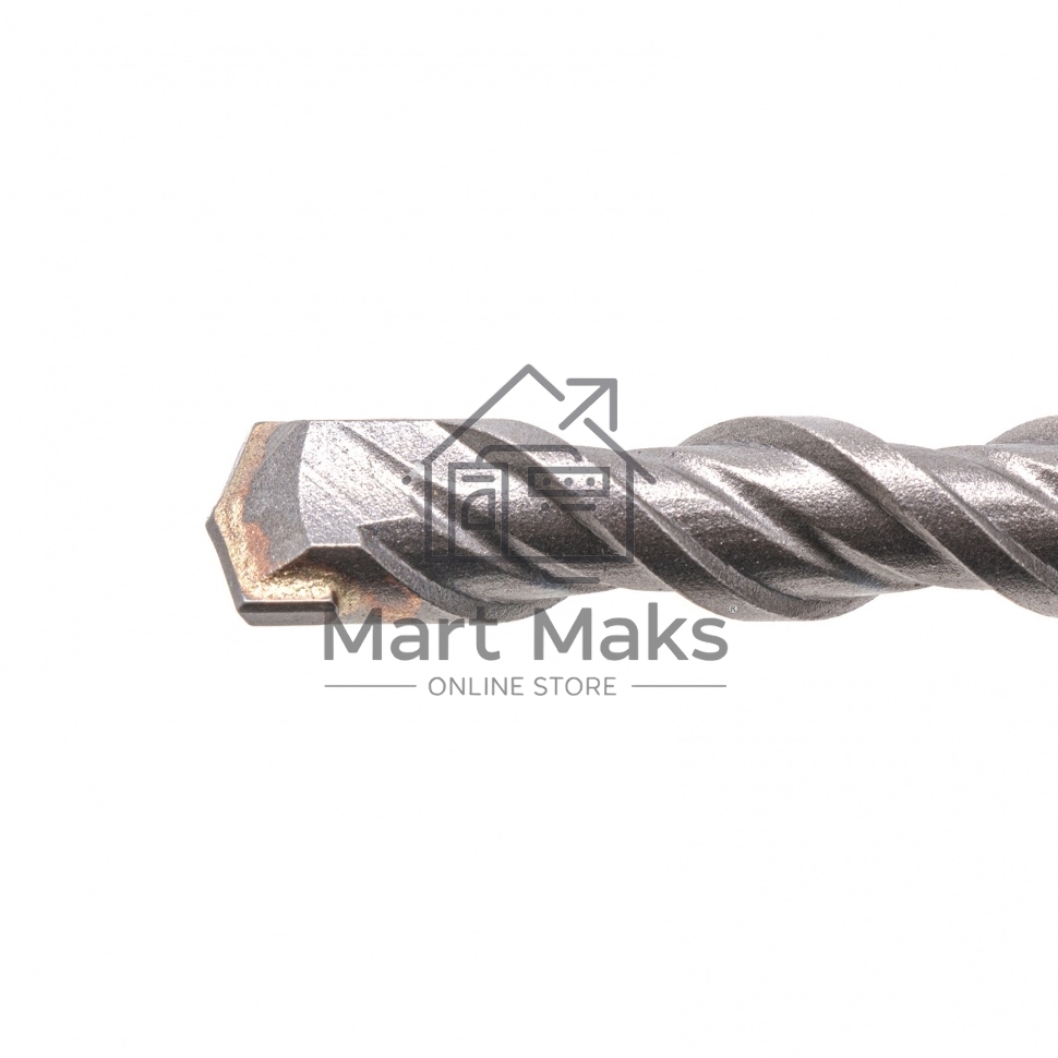 Бур по бетону, двойная спираль, Cobalt W-tip, 12x160 мм, SDS PLUS Denzel