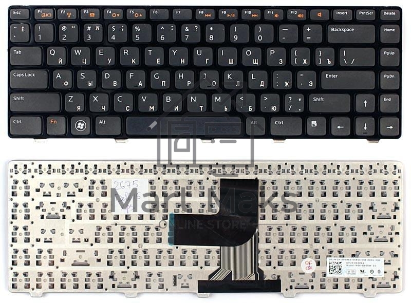Клавиатура для ноутбука Dell XPS 15 L502X M5040 N5050 N5040 N4110 черная