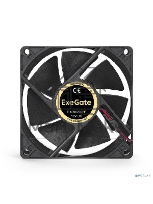 Вентилятор для корпуса ExeGate EX08025S2P черный, 80 мм, 2200 об/мин, 22.5 дБ, 2 pin