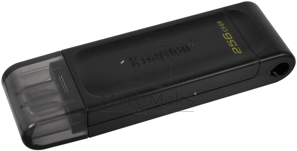 Флешка USB R/W R/W Kingston 256Gb DataTraveler 70 DT70/256GB USB Type-C 3.2 черный