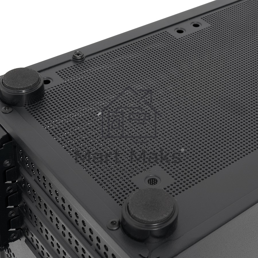 Компьютерный корпус без блока питания HSPD M210, Mesh Mid Tower, Black, 0.7 SPCC, 1x90mm mATX, mITX 140/280/150mm 1x2.5