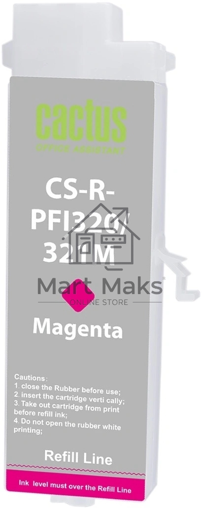 Картридж перезаправляемый струйный Cactus CS-R-PFI321SET-CHIP набор 5шт.упак. для Canon imagePROGRAF TM-250/255/350/355 с чипом