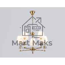 Люстра Ambrella light LH71021/5 BS/WH латунь/белый E14*5 max 40W D670*1130