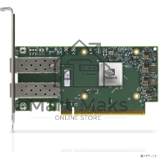 Сетевая карта MELLANOX ConnectX-6 Dx EN adapter card, 100GbE, Dual-port QSFP56, PCIe 4.0 x16, No Crypto, Tall Bracket
