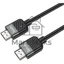 Кабель Hoco US09 ver2.0 HDMI (m) HDMI (m) 2м черный (пакет)