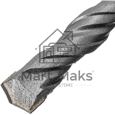 Бур по бетону Denzel двойная спираль, Cobalt W-tip, 10x210 мм, SDS PLUS