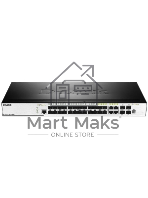 Коммутатор управляемый стекируемый D-Link DGS-3000-28SC/A1A 2 уровня с 20 портами 100/1000Base-X SFP, 4 комбо-портами 10/100/1000Base-T/SFP и 4 портами 10Gbase-X SFP+