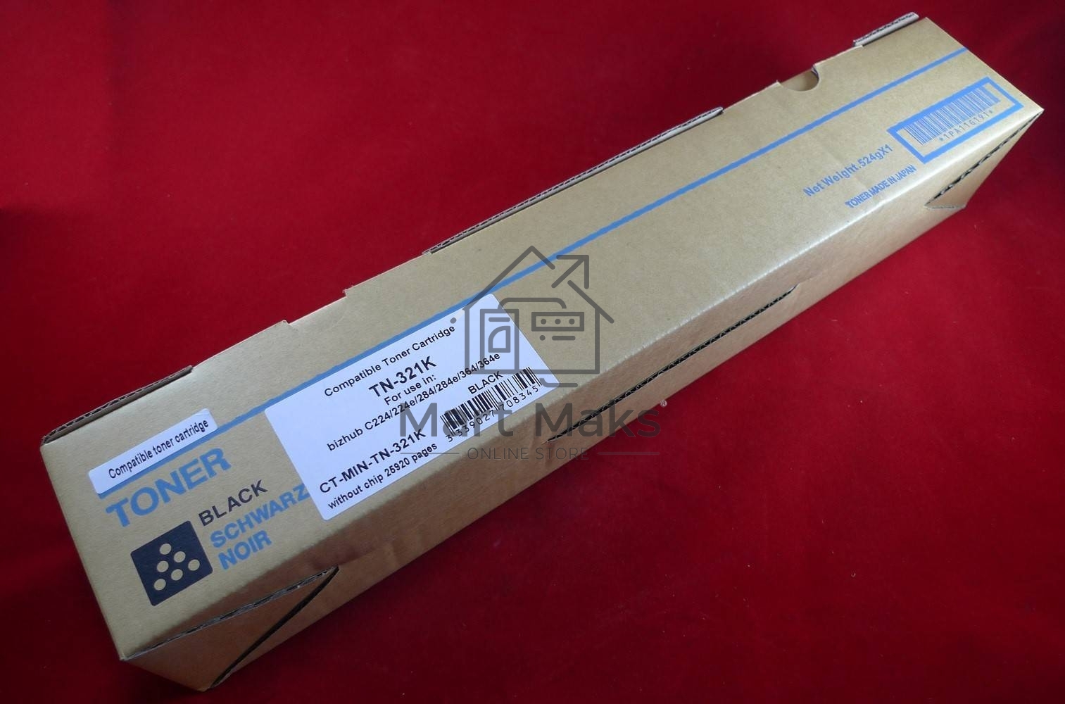 Картридж лазерный ELP TN-321C голубой (25000 стр. туба, 510 гр.) для Konica-Minolta bizhub C224/224e/284/284e/364/364e
