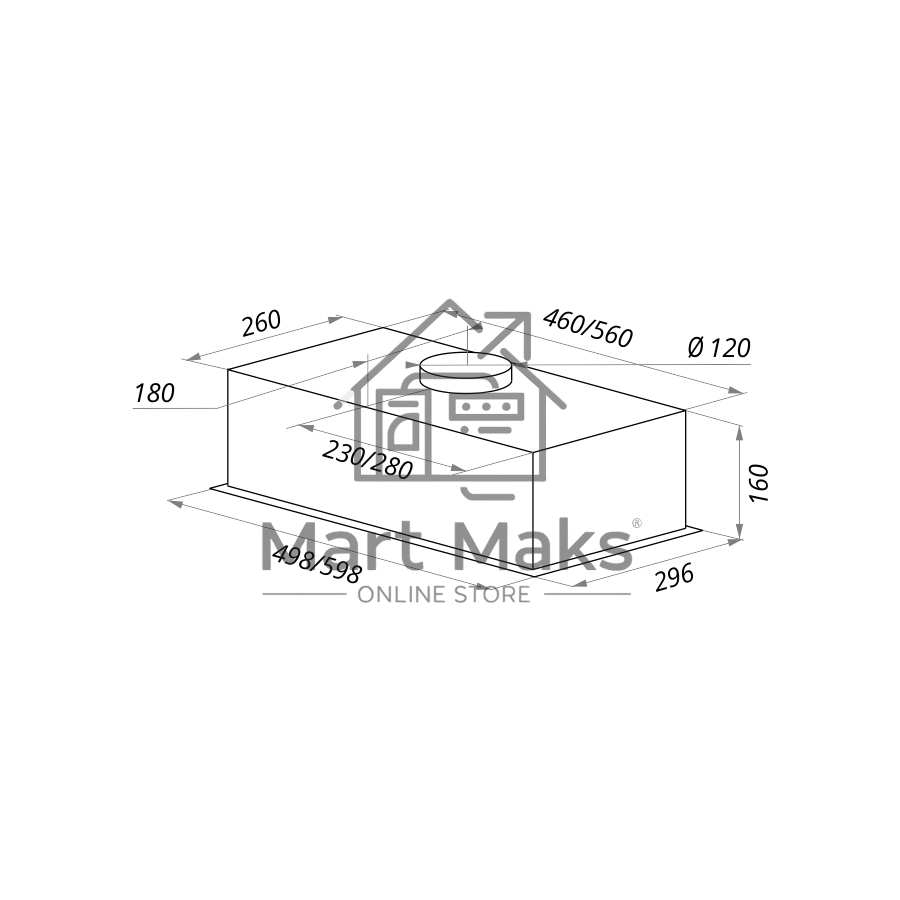 Вытяжка встраиваемая Maunfeld Crosby Light (C) 60 белый, 60 см, 850 куб. м/ч, 48 дБ