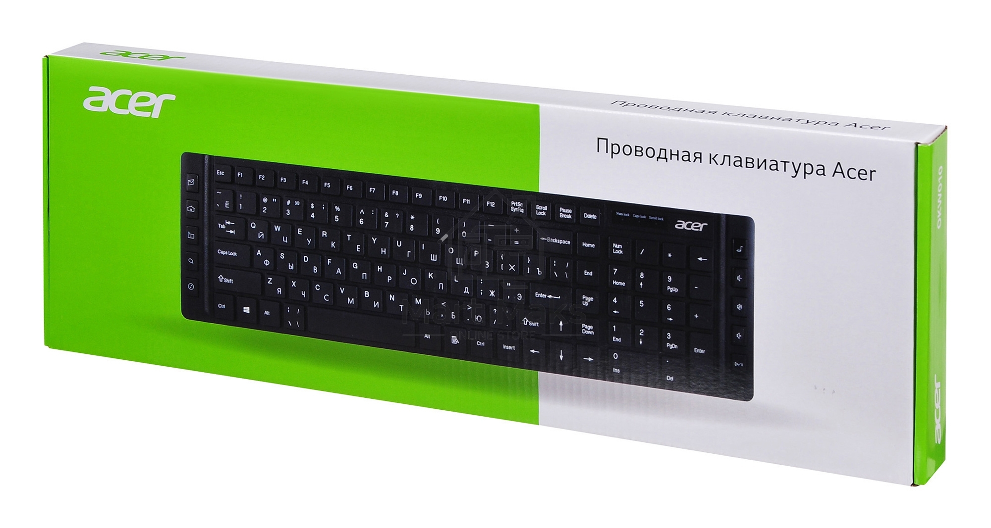 Клавиатура Acer OKW010 ZL.KBDEE.002 проводная, USB, черный